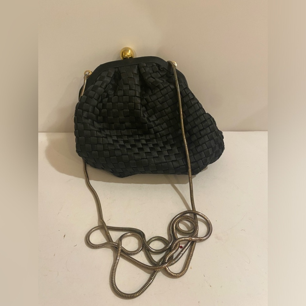 Small Evening Purse with Metal Chain Straps (GX)